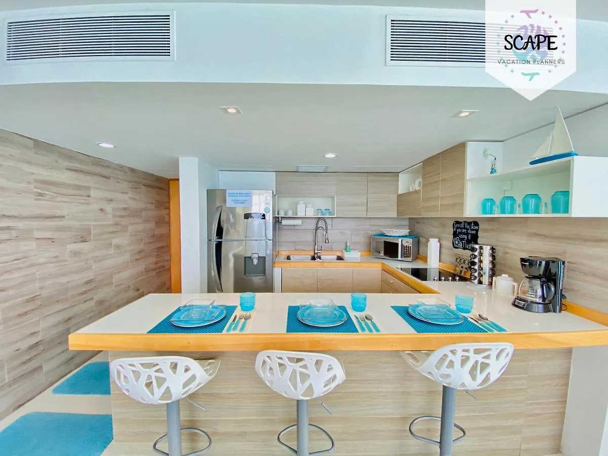 Ocean View Modern Condo & Luxury Amenities Cancún 0*,