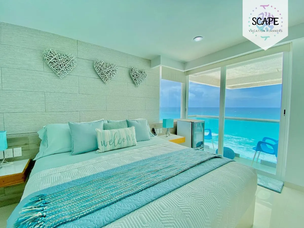 Ocean View Modern Condo & Luxury Amenities Cancún