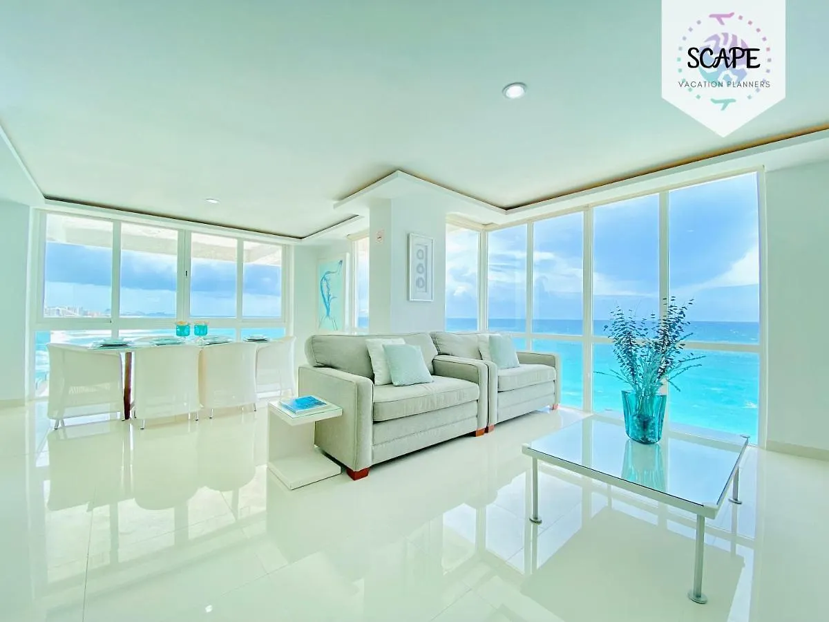 Ocean View Modern Condo & Luxury Amenities Cancún