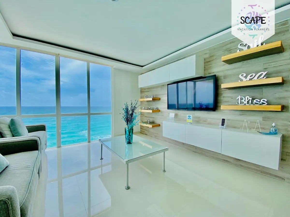 Ocean View Modern Condo & Luxury Amenities Cancún