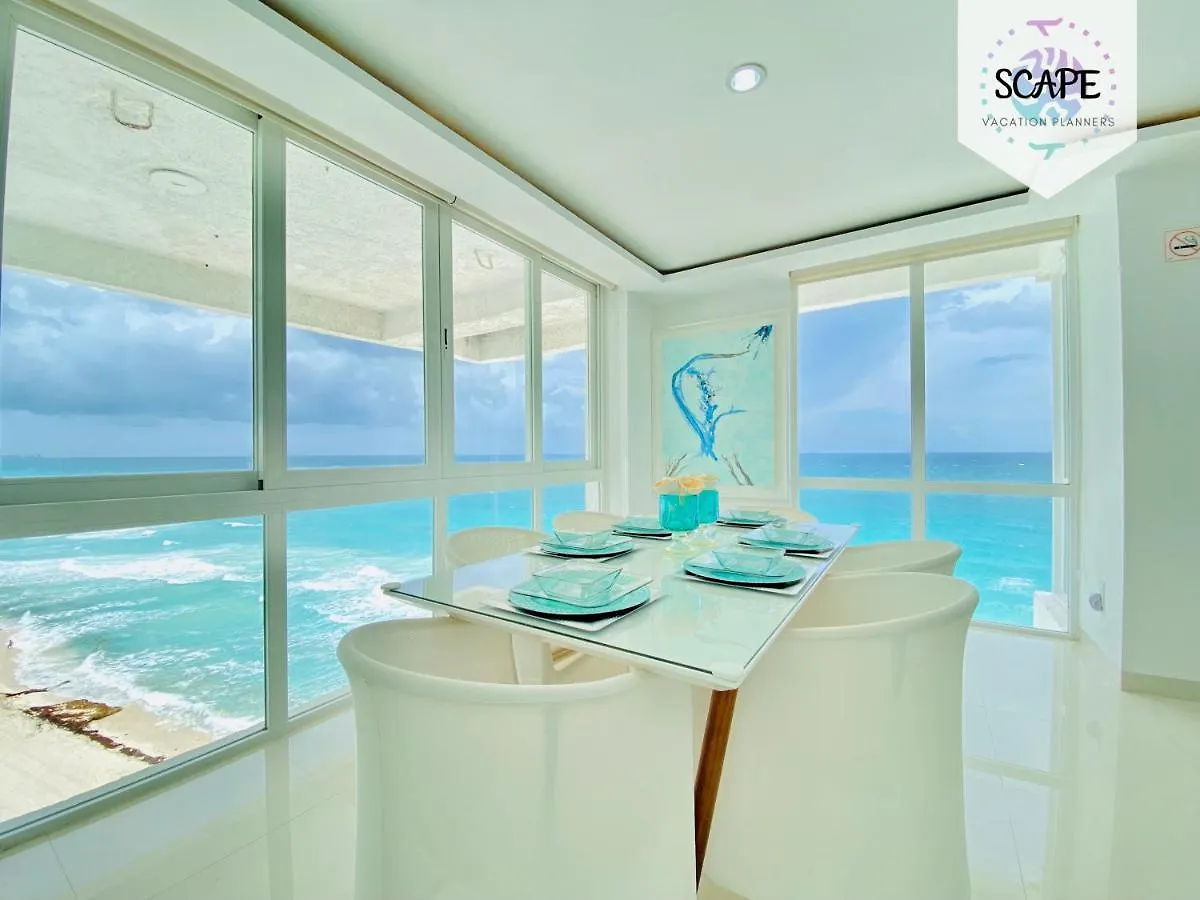 Ocean View Modern Condo & Luxury Amenities Cancún 0*,